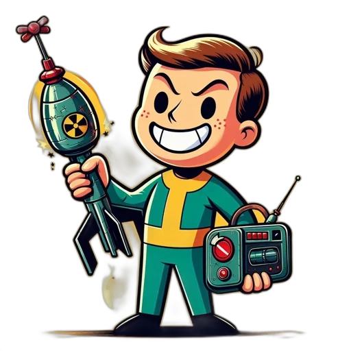 staff, robot, weapon, cartoon transparent PNG cut-out
