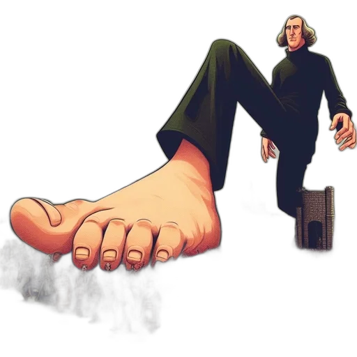 shoes, robot, concept art, comic book art transparent PNG cut-out