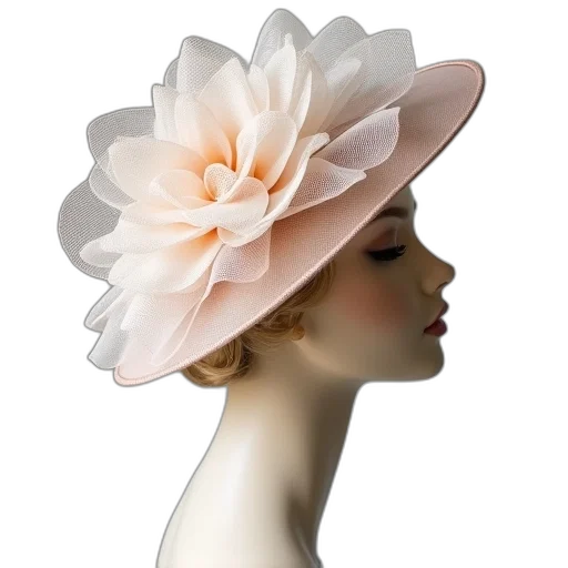 hat, crown, flower, dress transparent PNG cut-out