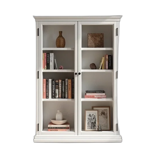 furniture, white, brown, book transparent PNG cut-out