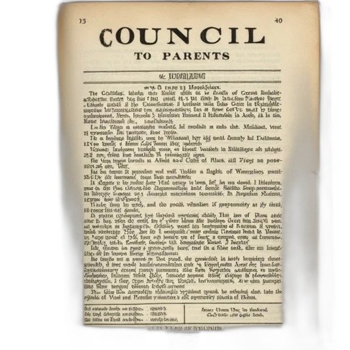 vintage, book, page, title transparent PNG cut-out