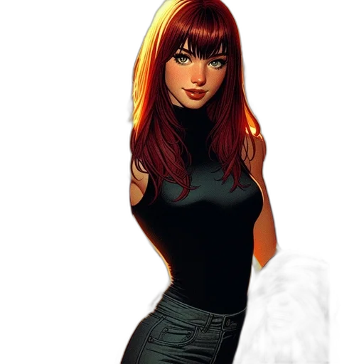 dress, comic book art, concept art, cartoon transparent PNG cut-out