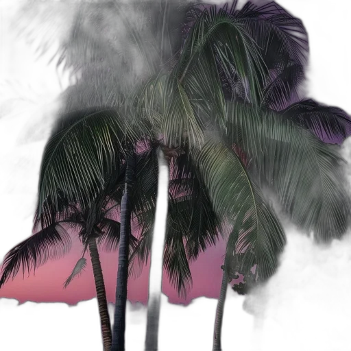 hair, umbrella, hat, tree transparent PNG cut-out