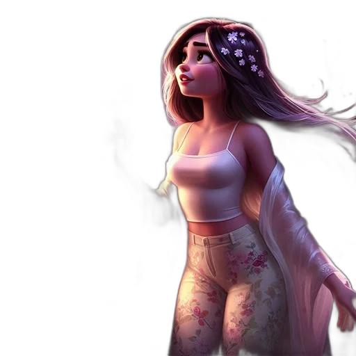 dress, concept art, fantasy art, 3d render transparent PNG cut-out