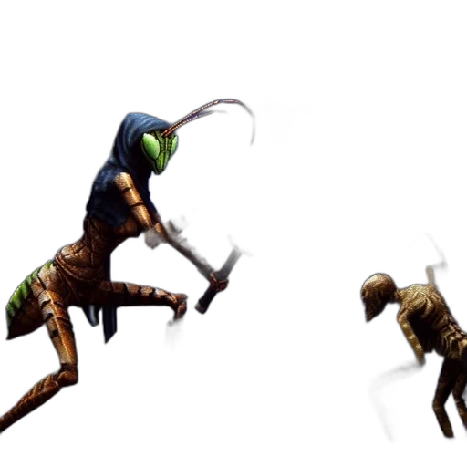 creature, animal, staff, weapon transparent PNG cut-out