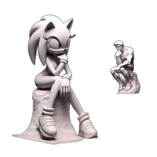 robot, creature, 3d render, concept art transparent PNG cut-out