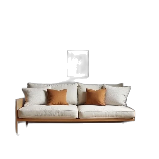 furniture, 3d render, photorealistic, earth tones transparent PNG cut-out
