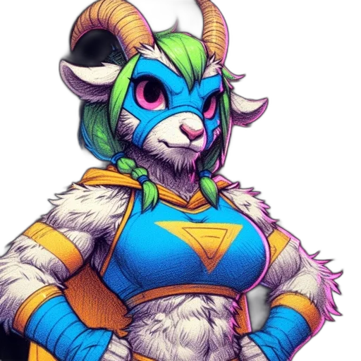 animal, staff, mask, fantasy art transparent PNG cut-out