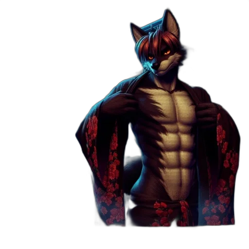 jacket, animal, concept art, 3d render transparent PNG cut-out