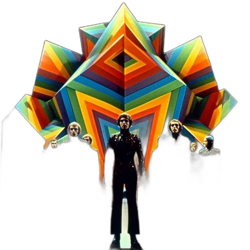 umbrella, mask, jacket, staff transparent PNG cut-out