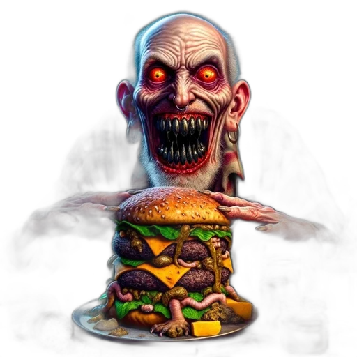 food, creature, face, concept art transparent PNG cut-out