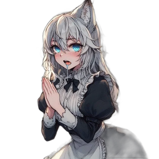 staff, dress, animal, anime transparent PNG cut-out