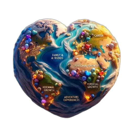jewelry, artistic, rendition, earth transparent PNG cut-out