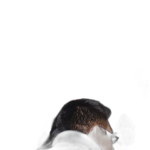hair, face, mask, staff transparent PNG cut-out