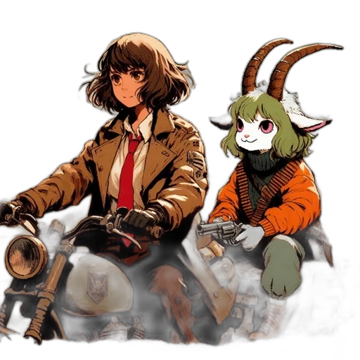 jacket, weapon, mask, staff transparent PNG cut-out