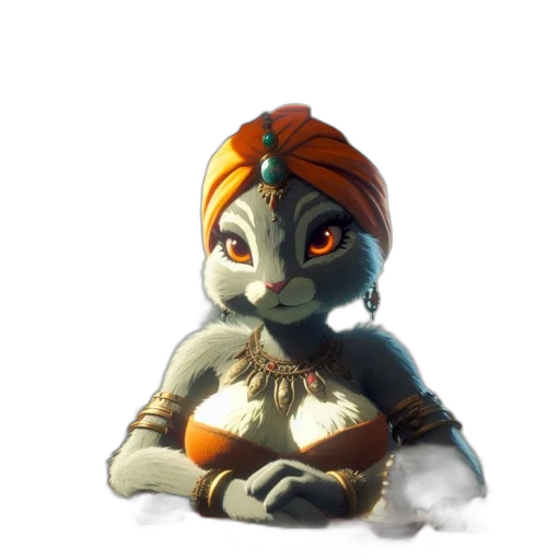 staff, mask, creature, jewelry transparent PNG cut-out