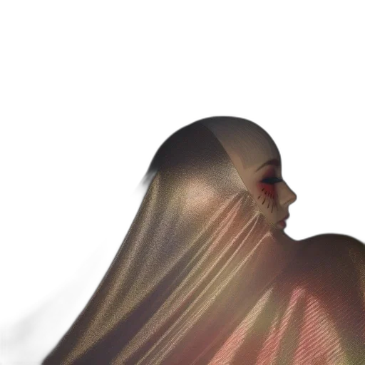 hair, dress, face, mask transparent PNG cut-out
