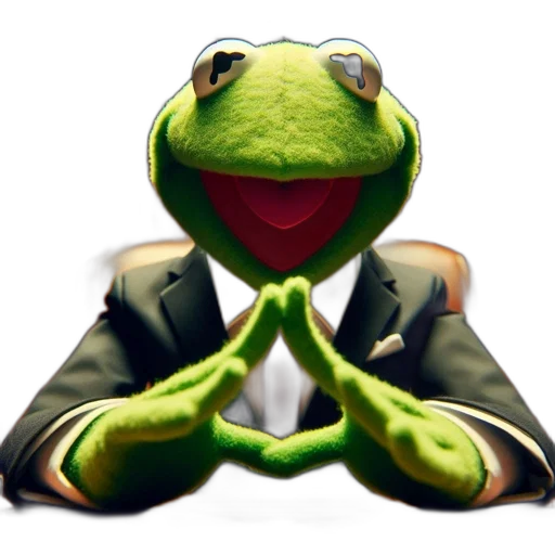 staff, animal, kermit, frog transparent PNG cut-out