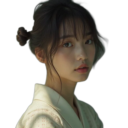 face, staff, dragon, hair transparent PNG cut-out