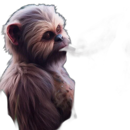 creature, animal, face, staff transparent PNG cut-out
