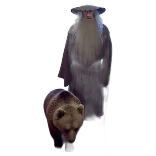 animal, creature, staff, hat transparent PNG cut-out