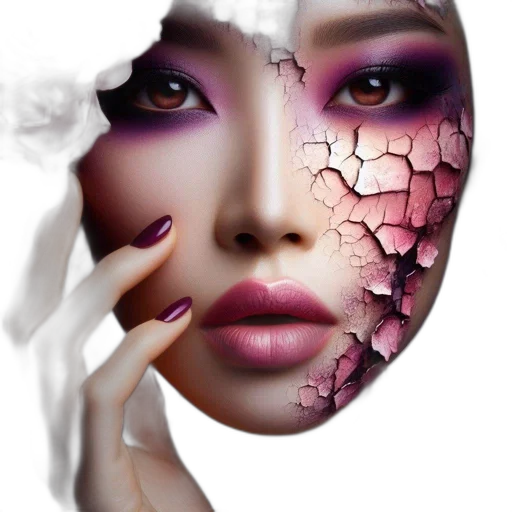 mask, face, jewelry, photorealistic transparent PNG cut-out