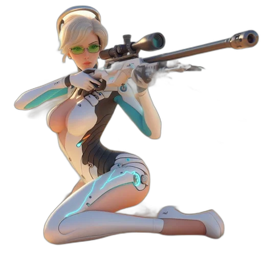 weapon, staff, concept art, 3d render transparent PNG cut-out