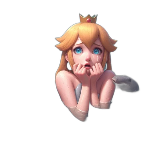 crown, face, dress, creature transparent PNG cut-out