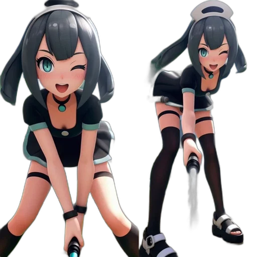 weapon, creature, staff, robot transparent PNG cut-out