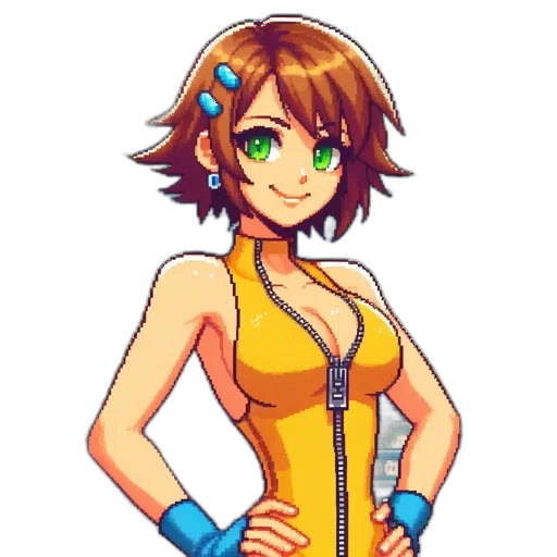 dress, staff, robot, weapon transparent PNG cut-out