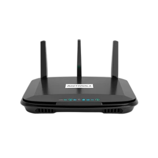black, wireless, router, white transparent PNG cut-out