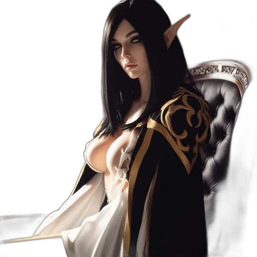 dragon, staff, sword, dress transparent PNG cut-out