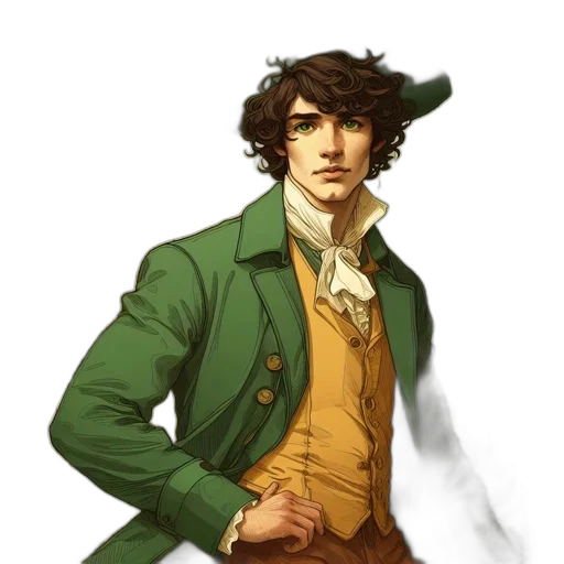staff, jacket, fantasy art, concept art transparent PNG cut-out