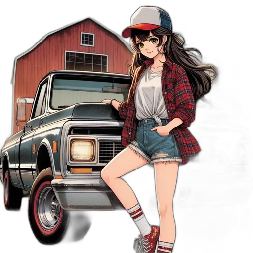 car, hat, dress, jacket transparent PNG cut-out
