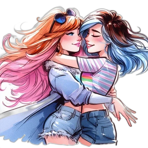 anime, watercolor, concept art, comic book art transparent PNG cut-out