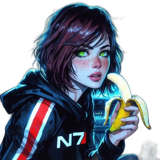 jacket, cyberpunk, comic book art, concept art transparent PNG cut-out
