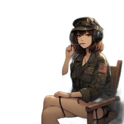 hat, staff, face, jacket transparent PNG cut-out