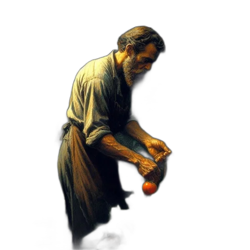 food, photorealistic, oil painting, concept art transparent PNG cut-out