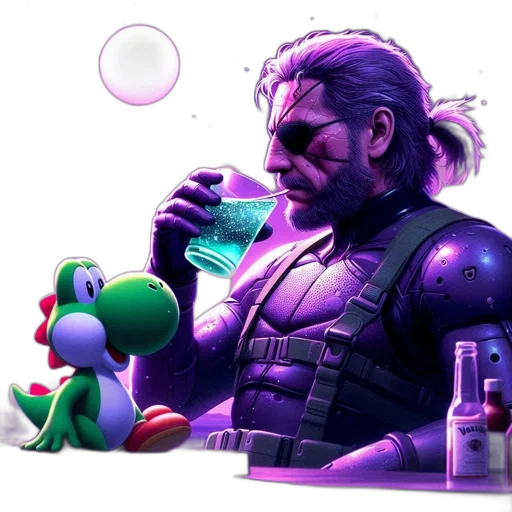 bottle, weapon, concept art, cyberpunk transparent PNG cut-out