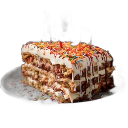 food, crown, 3d render, photorealistic transparent PNG cut-out