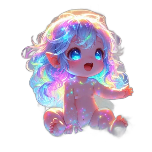 creature, fantasy art, vaporwave, concept art transparent PNG cut-out
