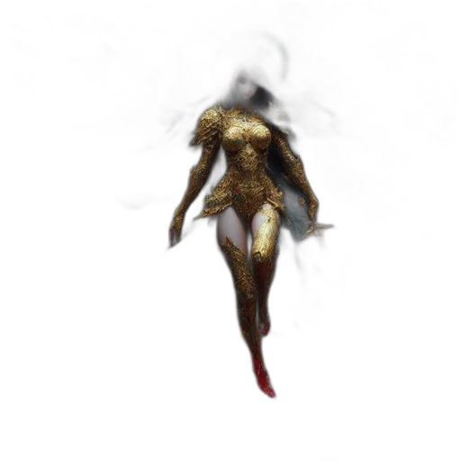 staff, creature, dress, mask transparent PNG cut-out