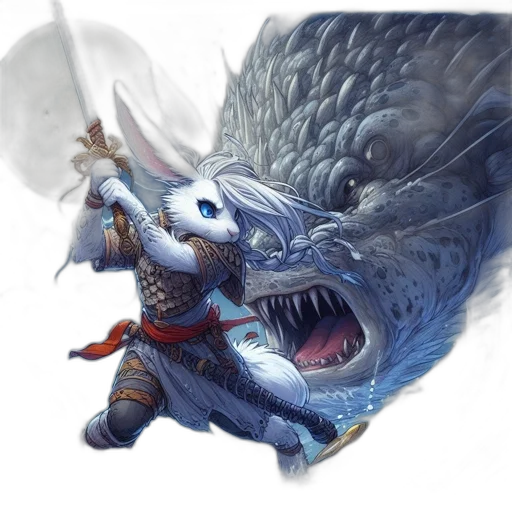 dragon, creature, sword, staff transparent PNG cut-out