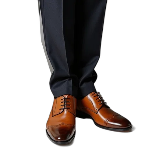 staff, shoes, photorealistic, 3d render transparent PNG cut-out