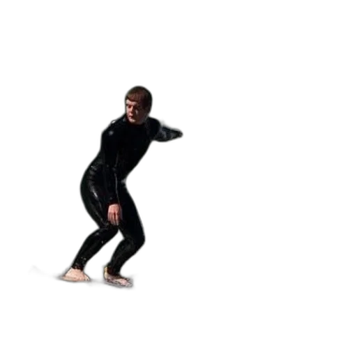jacket, creature, robot, staff transparent PNG cut-out