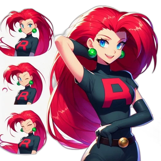 hair, concept art, anime, pixel art transparent PNG cut-out