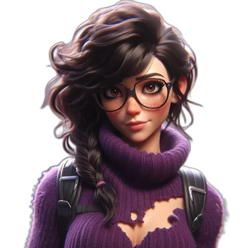 face, jacket, dress, staff transparent PNG cut-out