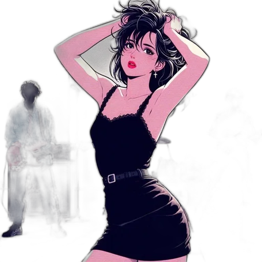 dress, creature, concept art, cartoon transparent PNG cut-out