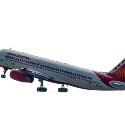 3d render, air, india, airplane transparent PNG cut-out