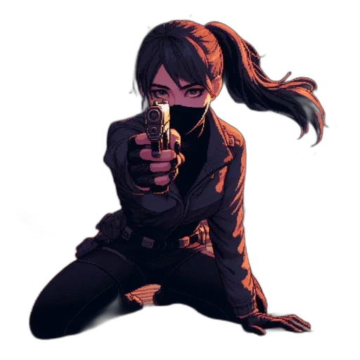 weapon, staff, jacket, sword transparent PNG cut-out